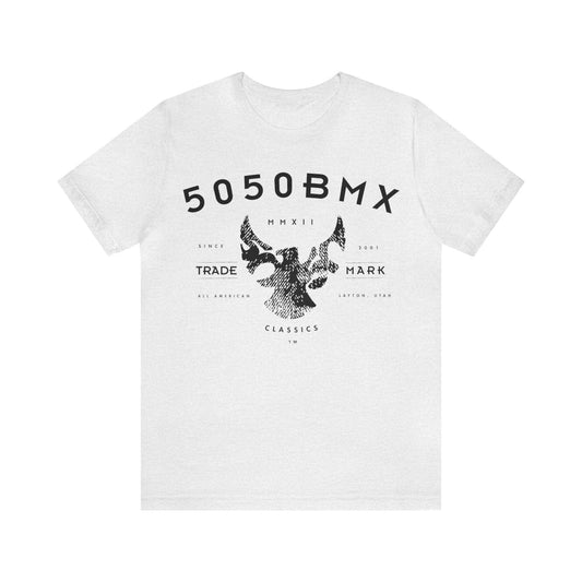 5050bmx Trademark (Front Print) (Black) - Short Sleeve Tee