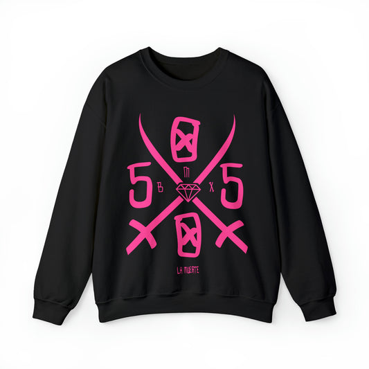 5050bmx La Muerte Swords Crewneck Sweatshirt (Pink)