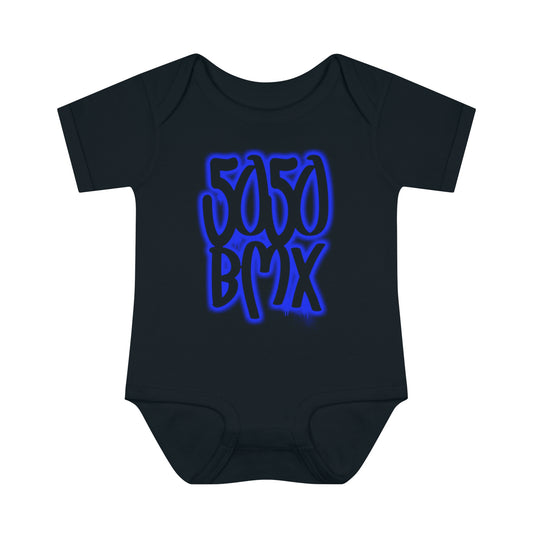 5050bmx Graffiti Infant Baby Onesie (Blue)