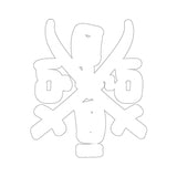 5050bmx La Muerte Swords (White) Sticker (4" or 6")