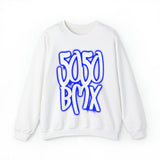 5050bmx Graffiti Crewneck Sweatshirt (Blue)