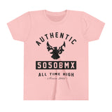5050bmx All Time High (Front Print) (Black) - Youth Short Sleeve Tee