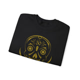 5050bmx La Muerte Skull Crewneck Sweatshirt (Vintage Vegas Gold)