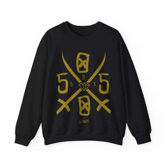 5050bmx Scrawl Crewneck Sweatshirt (Vintage Vegas Gold)