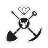 5050bmx Moving Mountains Pick & Shovel Sticker (4" or 6")