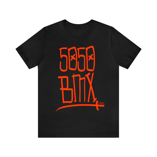 5050bmx Scrawl (Red) - Short Sleeve Tee