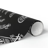 5050bmx La Muerte Skull Wrapping Paper (30" x 36" / 30" x 72" / 30" x 180")
