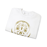 5050bmx La Muerte Skull Crewneck Sweatshirt (Vintage Vegas Gold)