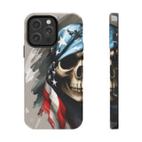 5050bmx American Skull Tough iPhone 14 Phone Case