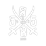 5050bmx La Muerte Swords (White) Sticker (4" or 6")