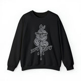 5050bmx La Muerte Snake Dagger Crewneck Sweatshirt (Silver)