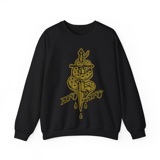 5050bmx La Muerte Snake Dagger Sweatshirt (Vintage Vegas Gold)