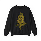 5050bmx La Muerte Snake Dagger Sweatshirt (Vintage Vegas Gold)