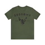5050bmx Trademark (Front Print) (Black) - Short Sleeve Tee