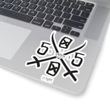5050bmx La Muerte Swords (Black) Sticker (4" or 6")