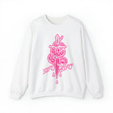 5050bmx La Muerte Snake Dagger Crewneck Sweatshirt (Pink)