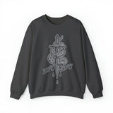 5050bmx La Muerte Snake Dagger Crewneck Sweatshirt (Silver)