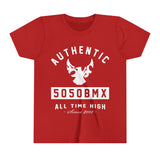 5050bmx All Time High (Front Print) (White) - Youth Short Sleeve Tee