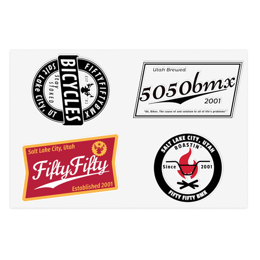 5050bmx Stay Stoked Sticker Sheet (6" x 4")