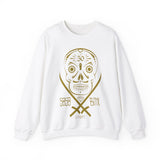 5050bmx La Muerte Skull Crewneck Sweatshirt (Vintage Vegas Gold)