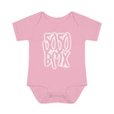 5050bmx Graffiti Infant Baby Onesie (White)