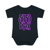 5050bmx Graffiti Infant Baby Onesie (Purple)