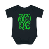 5050bmx Graffiti Infant Baby Onesie (Green)