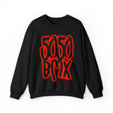 5050bmx Graffiti Crewneck Sweatshirt (Red)