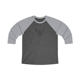 5050bmx Distressed Eagle/50FIFTY (Premium Heather / Vintage Black) Unisex Tri-Blend 3\4 Raglan Tee