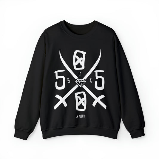 5050bmx La Muerte Swords Crewneck Sweatshirt (White)