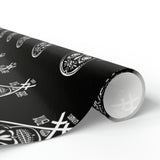 5050bmx La Muerte Skull Wrapping Paper (30" x 36" / 30" x 72" / 30" x 180")