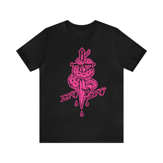 5050bmx La Muerte Snake Dagger (Pink) - Short Sleeve Tee