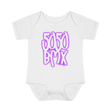 5050bmx Graffiti Infant Baby Onesie (Purple)