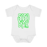 5050bmx Graffiti Infant Baby Onesie (Green)