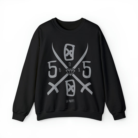 5050bmx La Muerte Swords Crewneck Sweatshirt (Silver)