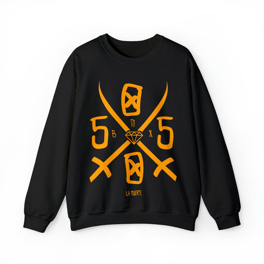 5050bmx La Muerte Swords Crewneck Sweatshirt (Orange)