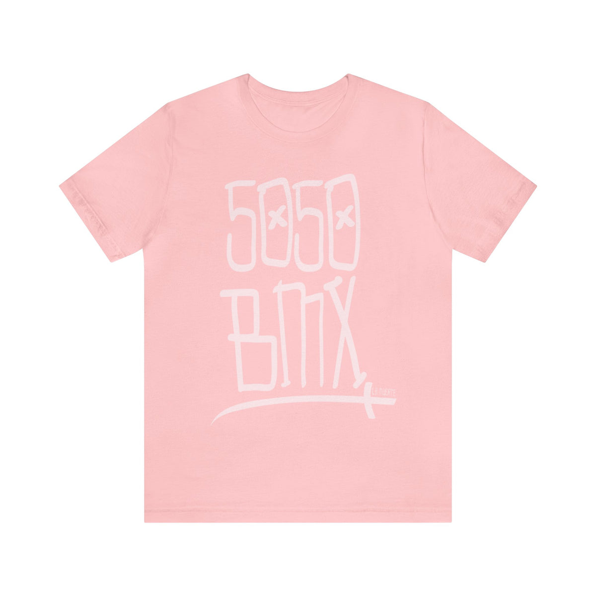 5050bmx Scrawl (Light Pink) - Short Sleeve Tee