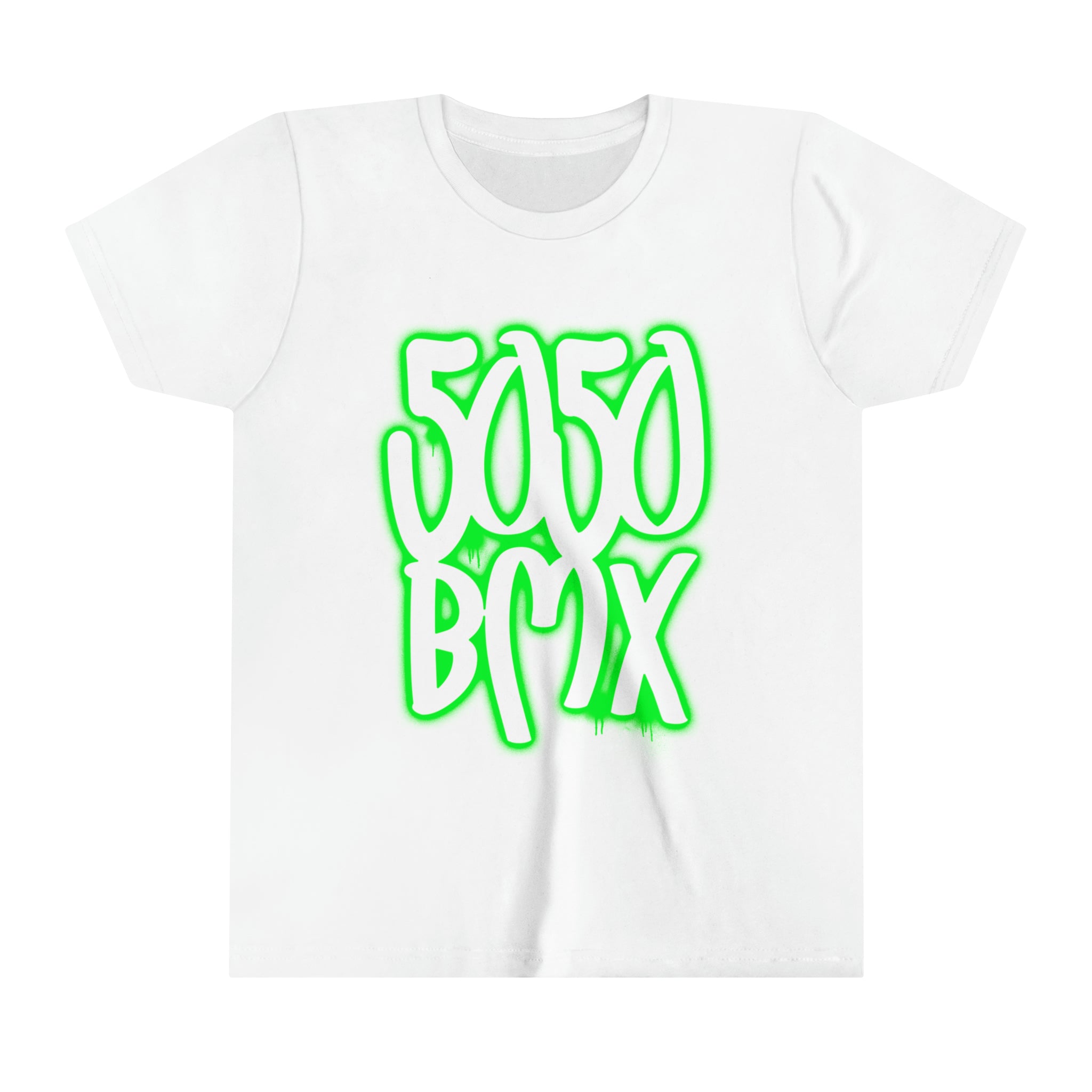 5050bmx Graffiti (Green) - Youth Short Sleeve Tee