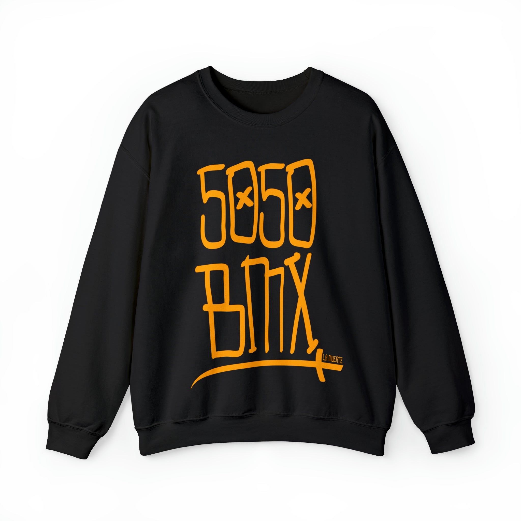5050bmx Scrawl Crewneck Sweatshirt (Orange)