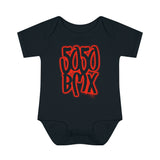 5050bmx Graffiti Infant Baby Onesie (Red)