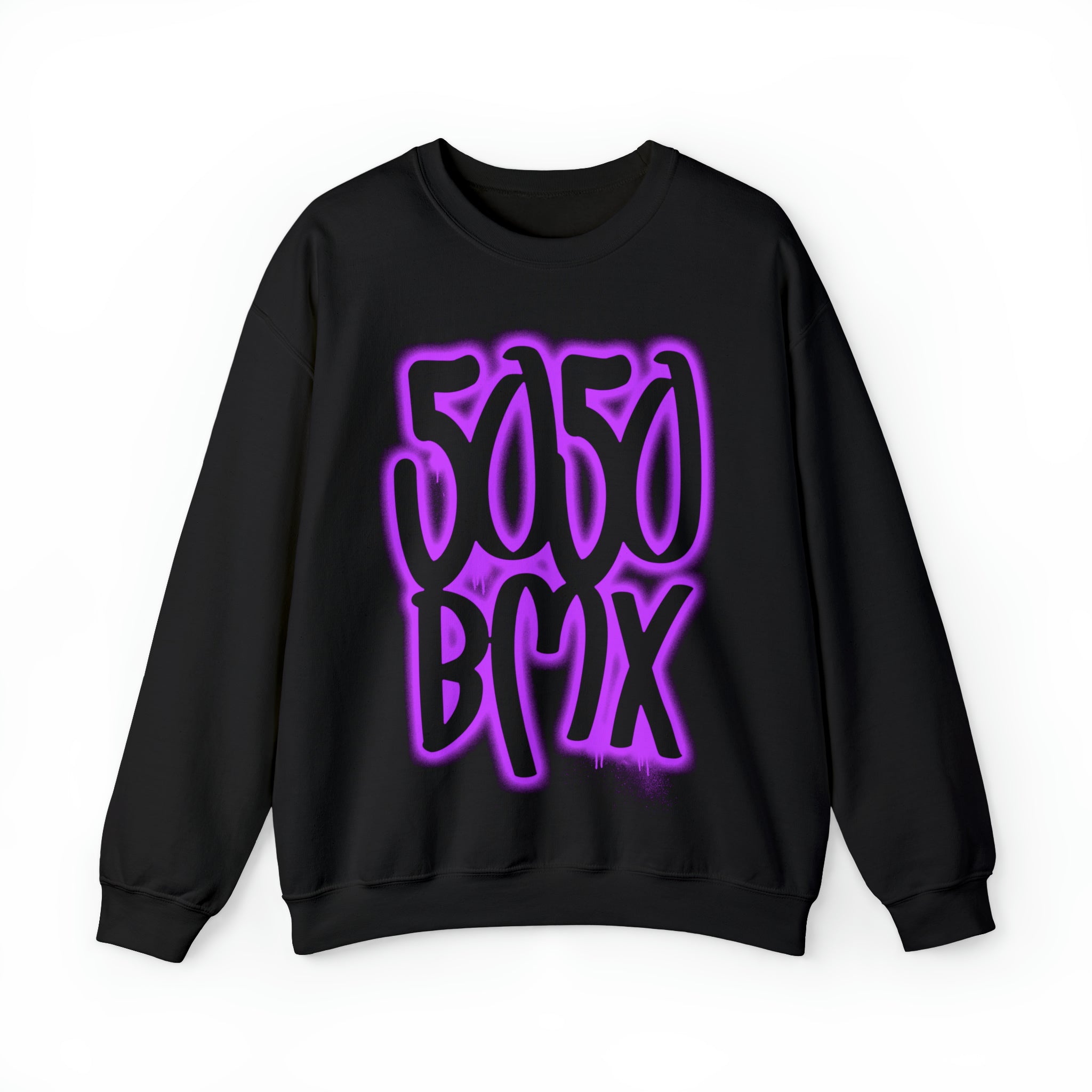 5050bmx Graffiti Crewneck Sweatshirt (Purple)