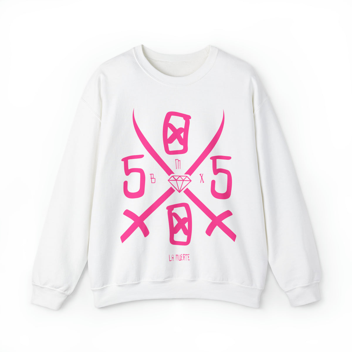 5050bmx La Muerte Swords Crewneck Sweatshirt (Pink)