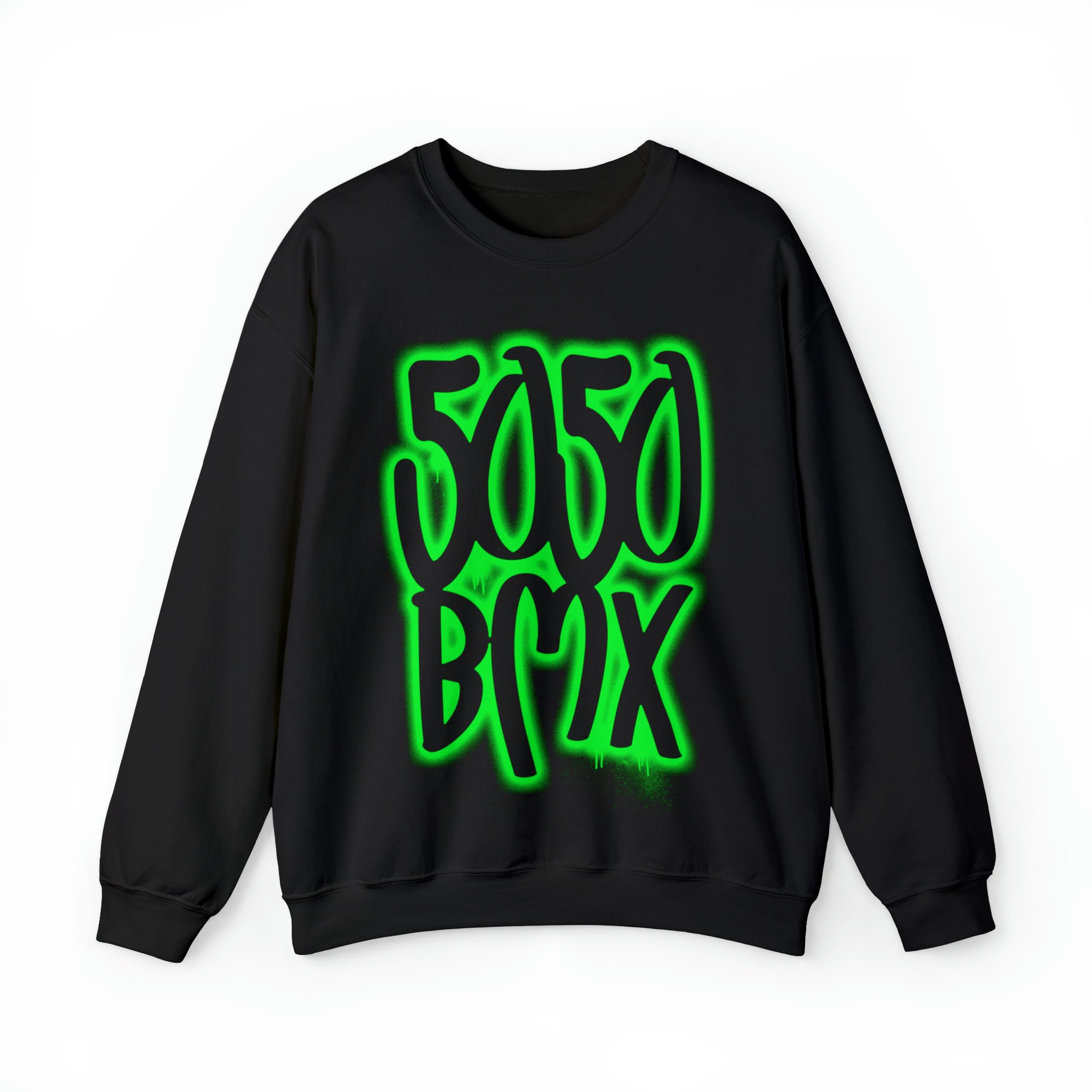 5050bmx Graffiti Crewneck Sweatshirt (Green)
