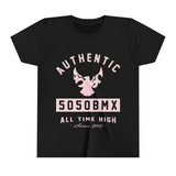 5050bmx All Time High (Front Print) (Pink) - Youth Short Sleeve Tee