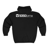 5050bmx Logo Full Zip Hooded Sweatshirt