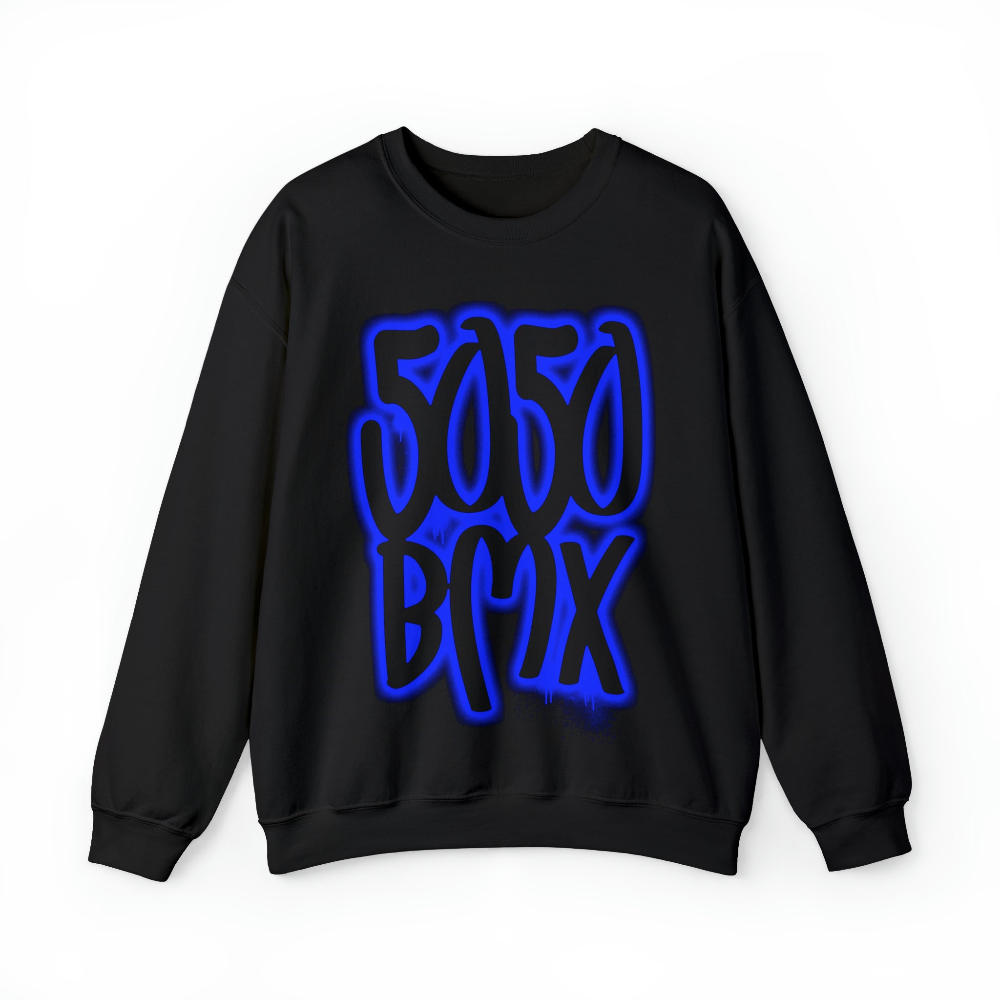 5050bmx Graffiti Crewneck Sweatshirt (Blue)