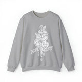 5050bmx La Muerte Snake Dagger Crewneck Sweatshirt (White)