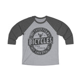 5050bmx Stay Stoked (Black) Unisex Tri-Blend 3\4 Raglan Tee