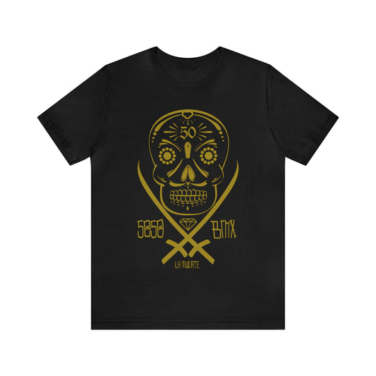 Copy of 5050bmx La Muerte Skull (Vintage Vegas Gold) - Short Sleeve Tee