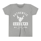 5050bmx All Time High (Front Print) (White) - Youth Short Sleeve Tee